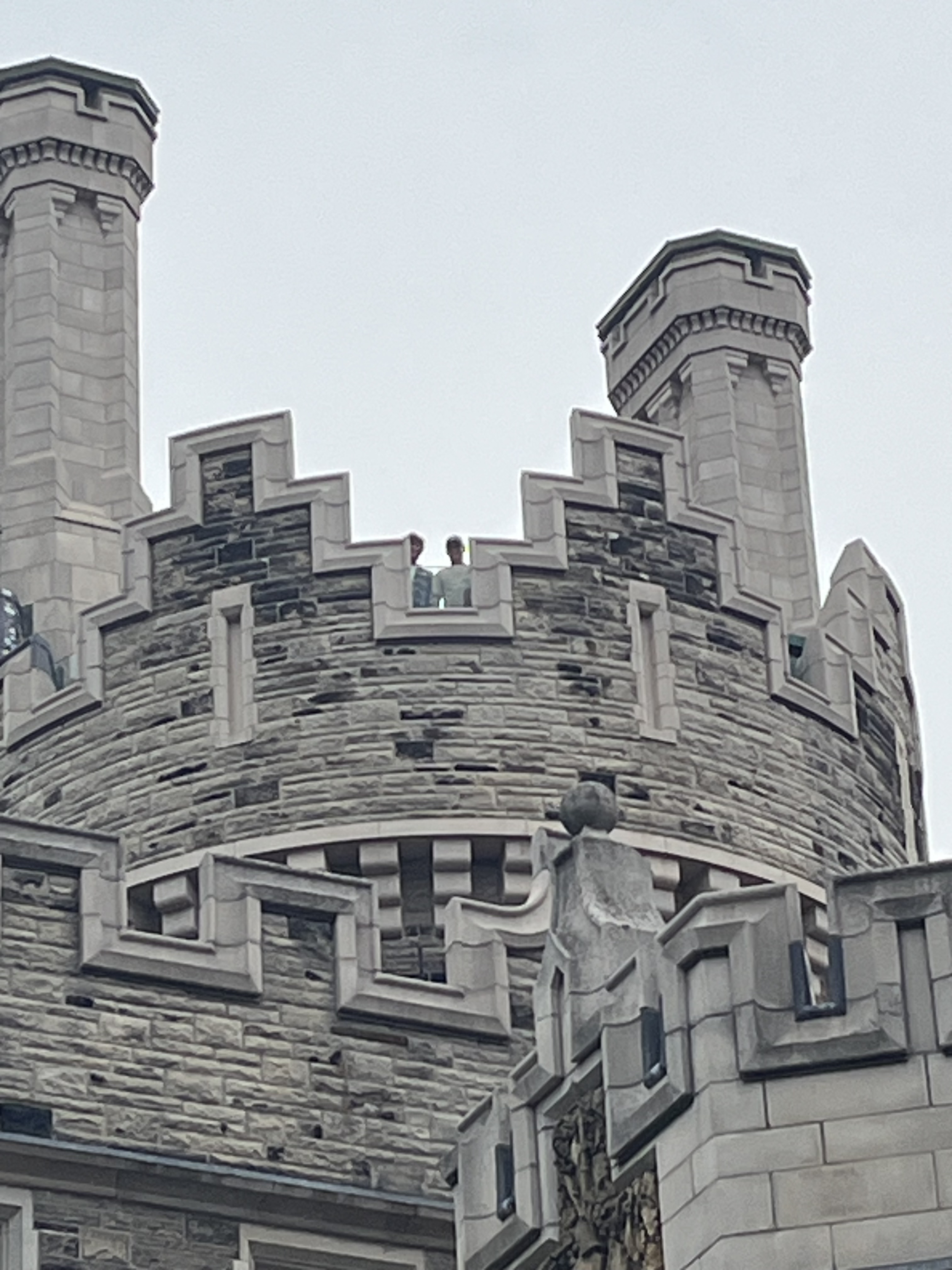 Image of Alex and Aric in a castle.